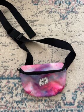 Herschel Supply Company Pink Purple Tie-Dye Waist Pack